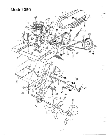 5hp/chain driver tiller