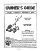 Rear tine tiller