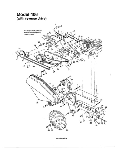 Rear tine tiller