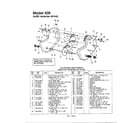 MTD 215-447-401 tiller chain case/wheels diagram
