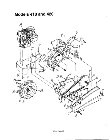 Rear tine tillers
