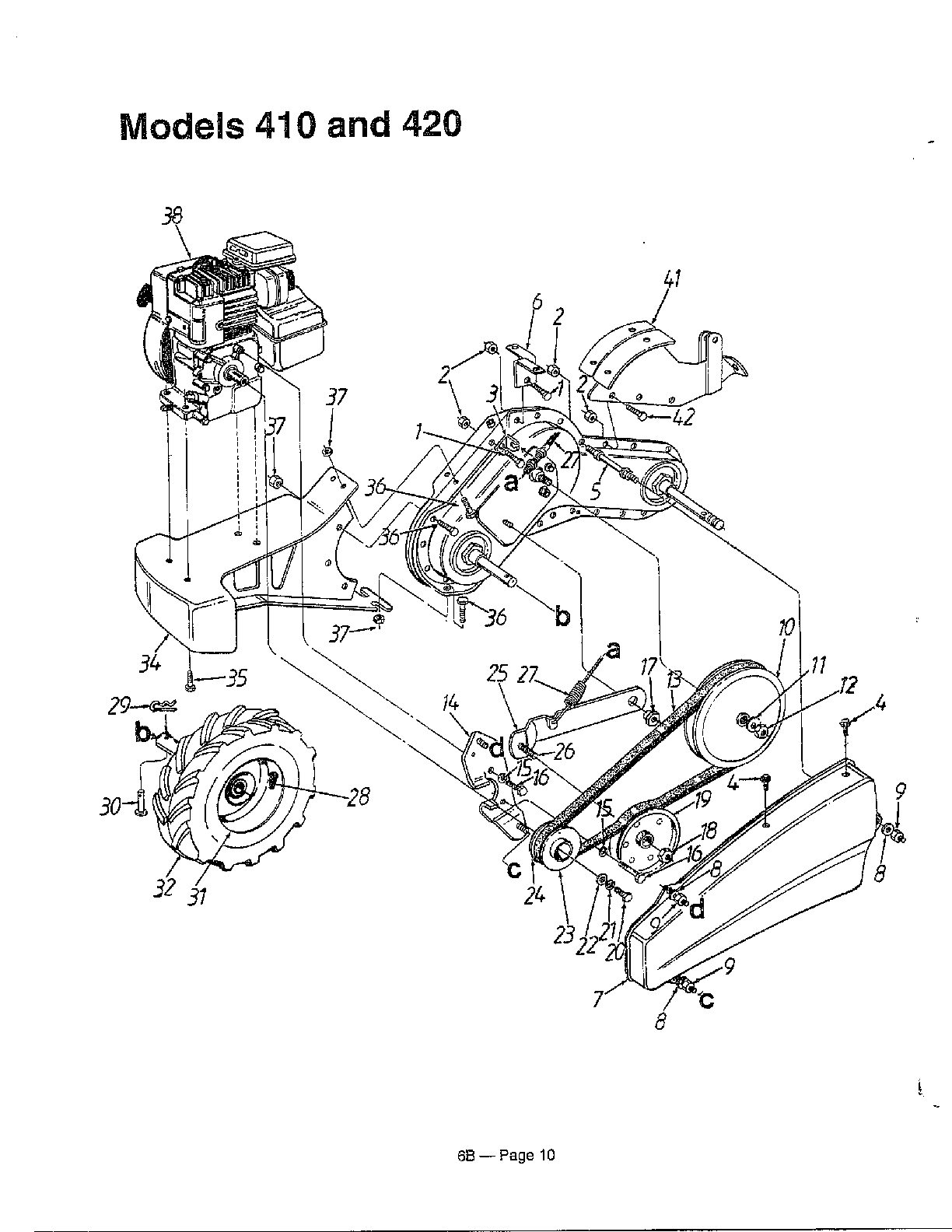 Rear tine tillers