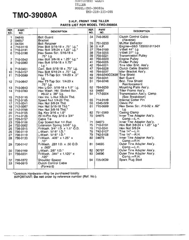 5hp front tine tiller page 4