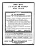 22" rotary mower