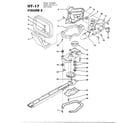 Homelite 24226 handle, case and blade assy. diagram