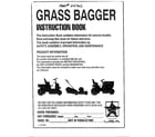Murray 24762 grass bagger cover diagram