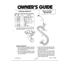 MTD 290-002-000 vacuum hose kit/assembly instruction diagram
