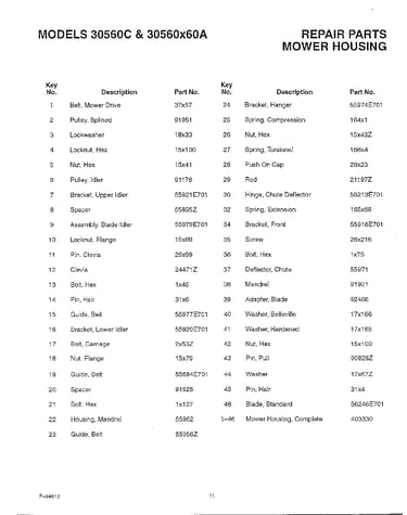 Mower housing page 2