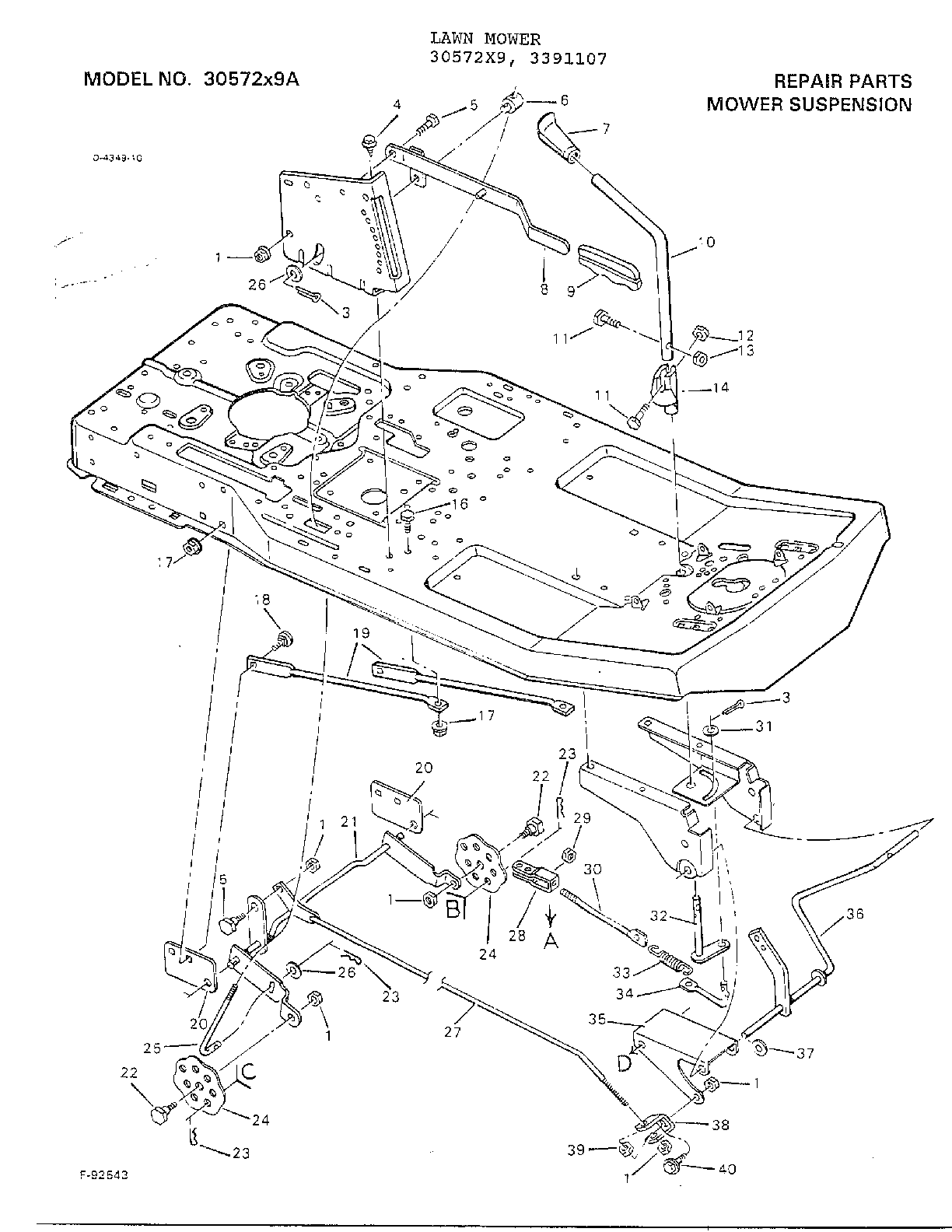 MOWER SUSPENSION