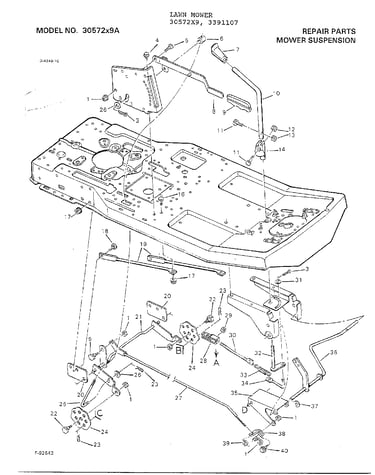 Mower suspension