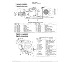 MTD 3100002 electrical system/lawn tractors diagram