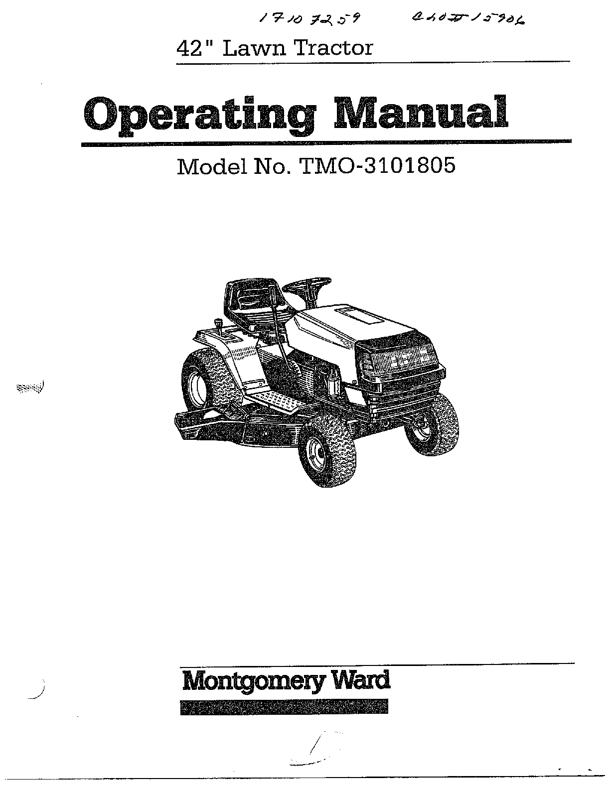 42" lawn tractor