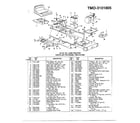 MTD 3101805 18hp 42" lawn tractor page 2 diagram