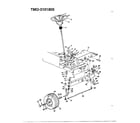 MTD 3101805 18hp  42" tractors/wheel chart diagram