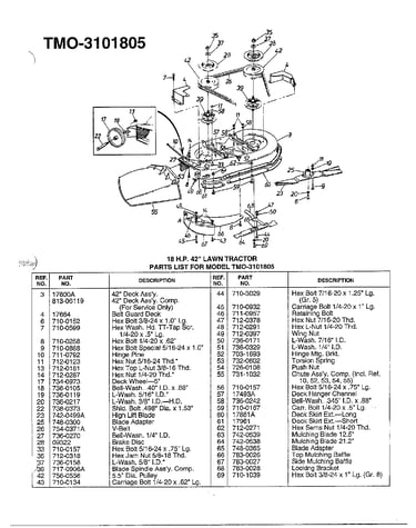 18hp 42" lawn tractor page 2
