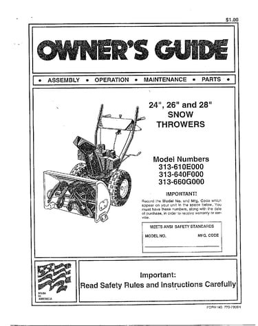 Snow throwers