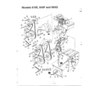 MTD 313-610E000 snow thrower diagram