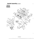 MTD 315E633E401 handle assembly diagram
