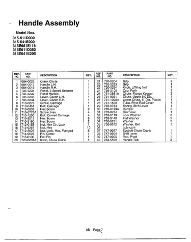 Handle assembly page 4