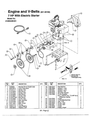 Engine and v-belts page 2