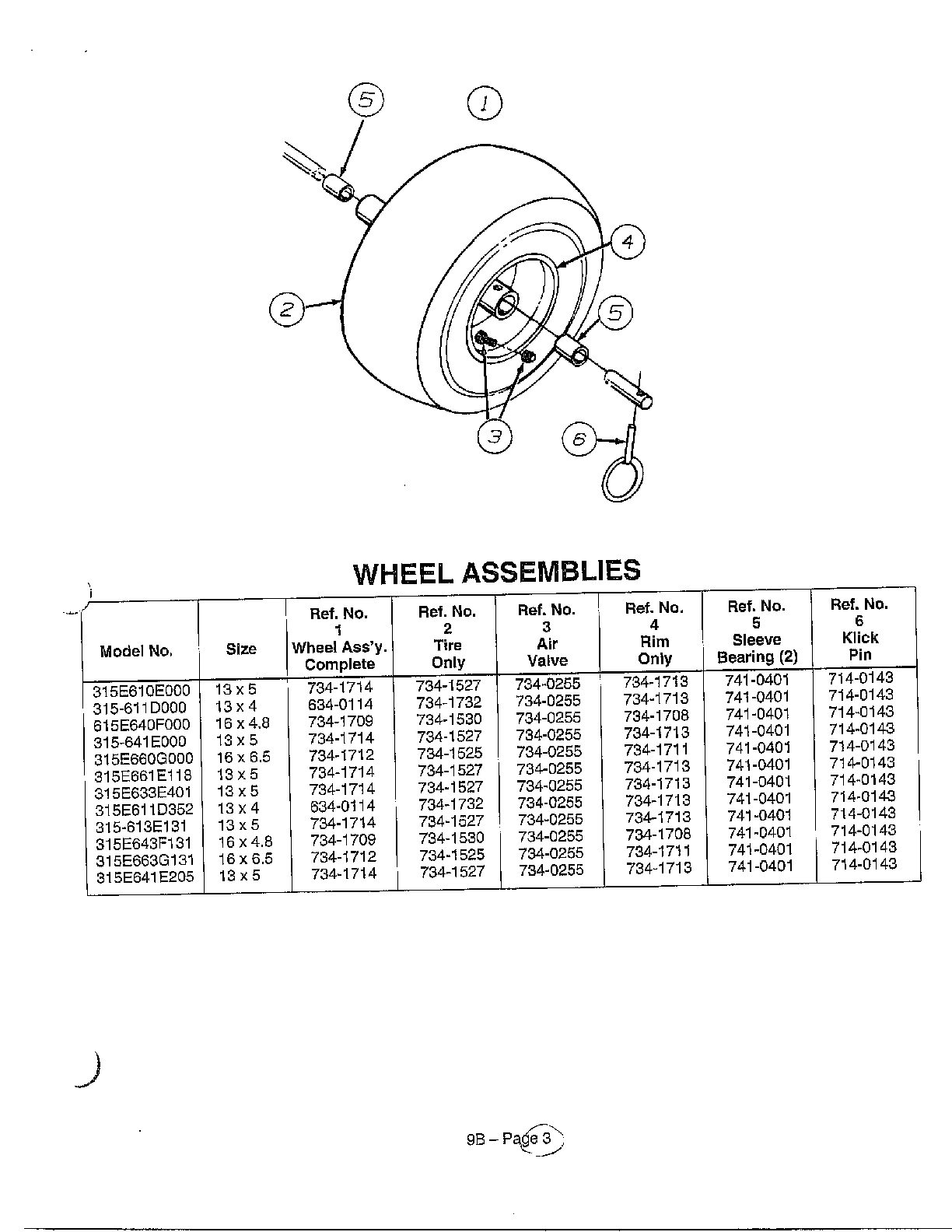 Wheel assemblies