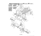 MTD 315E640F000 blower housing 26'' diagram