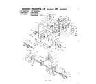 MTD 315E740F000 blower housing 26'' diagram