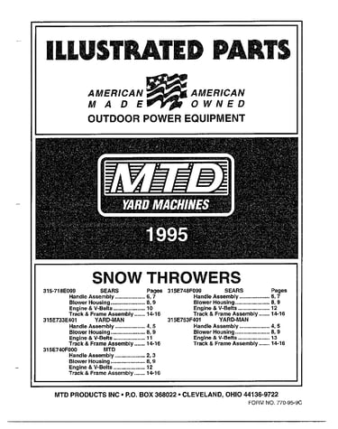 Snow thrower