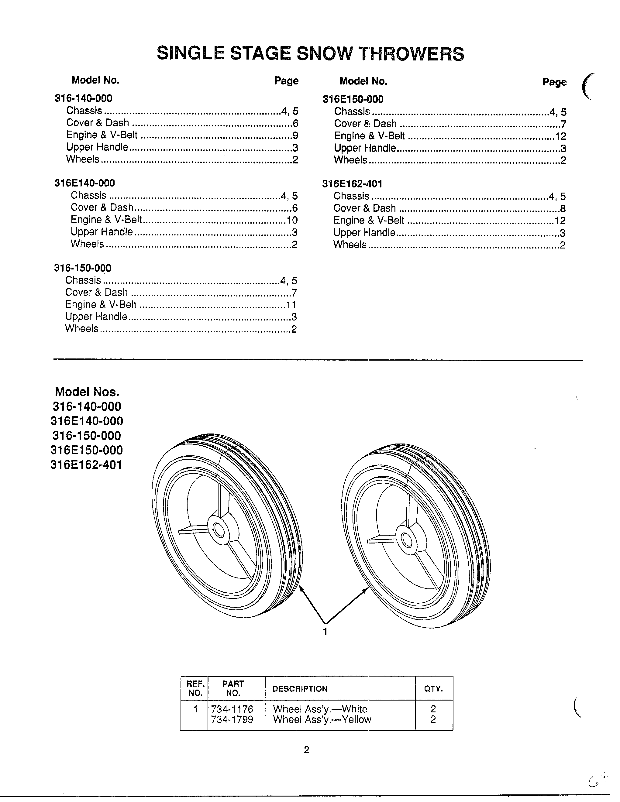 SINGLE STAGE SNOW THROWERS