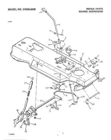 Mower suspension