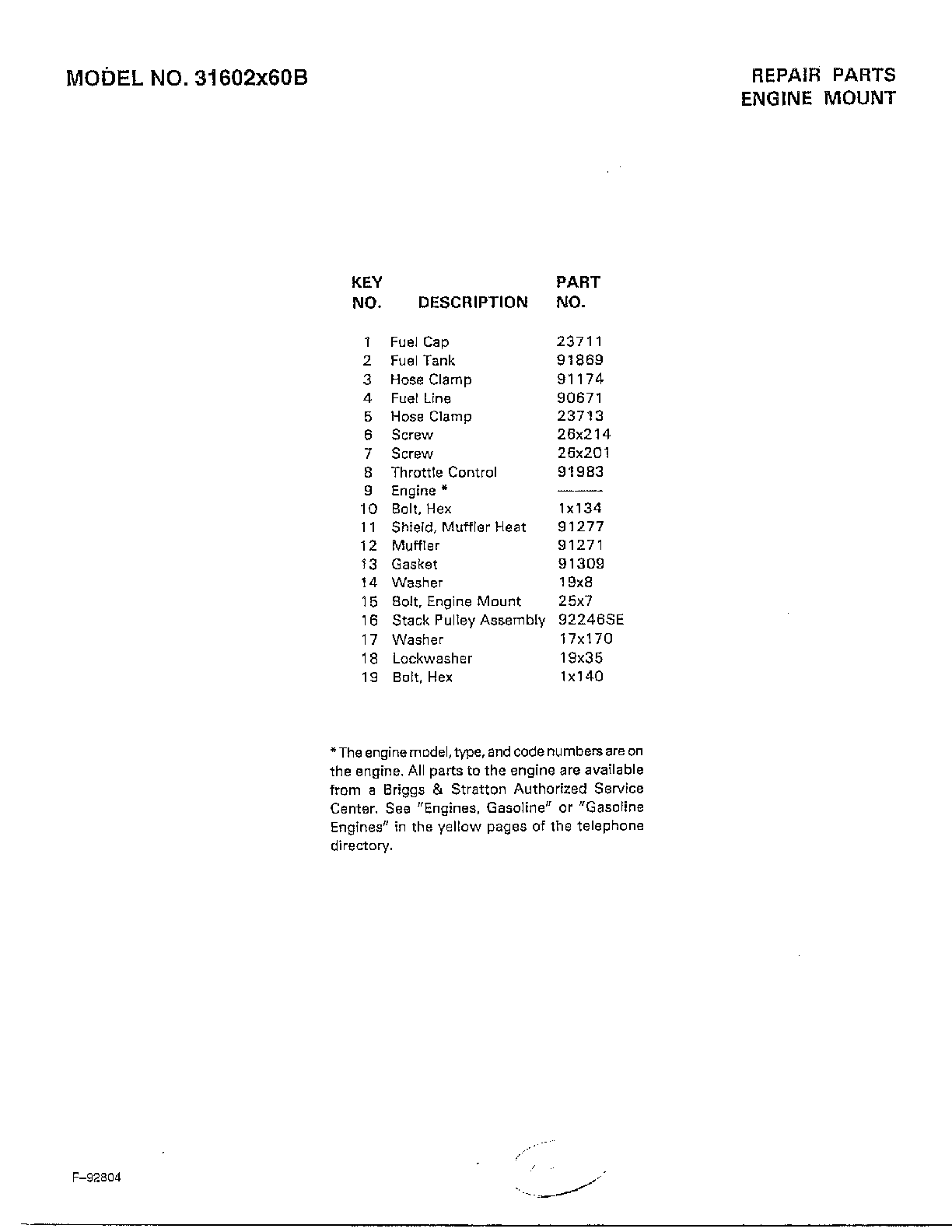 ENGINE MOUNT Page 2