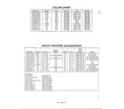 MTD 3525302 color chart and snow thrower diagram