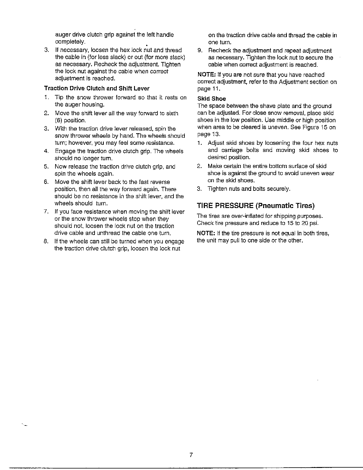 Set-up instructions-info page 3