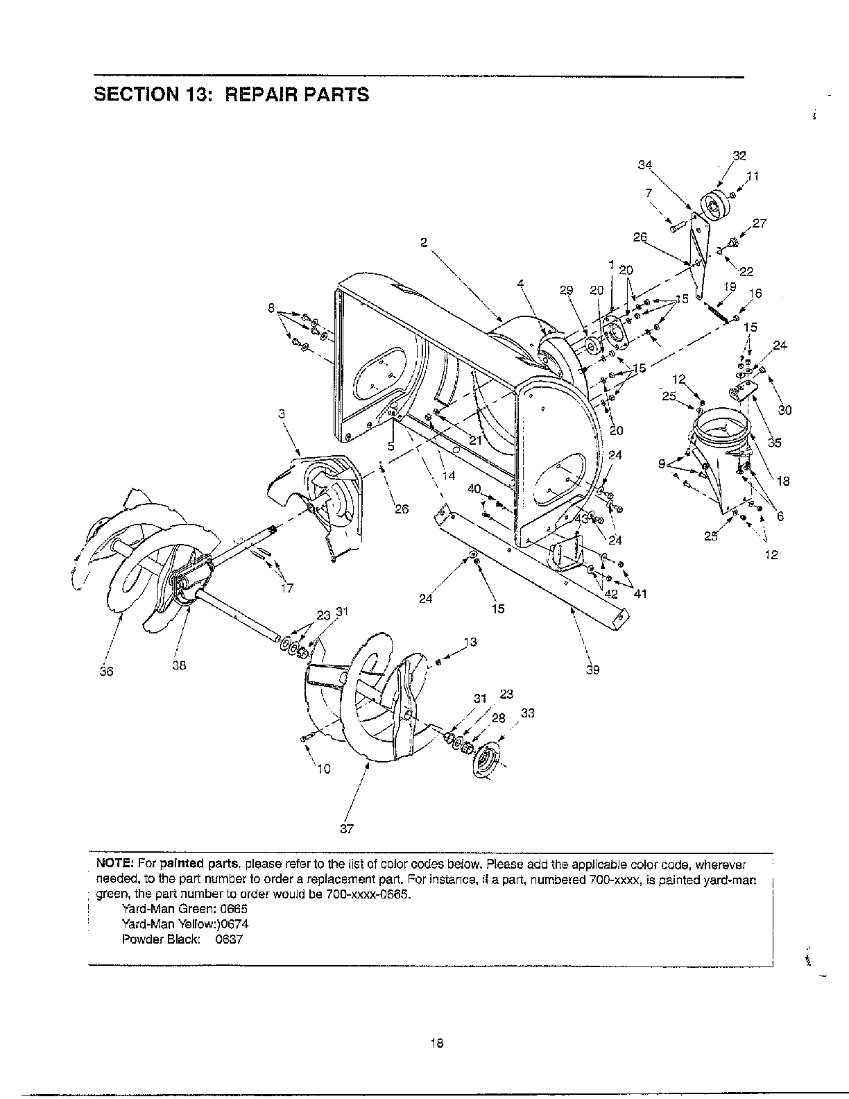 Auger housing assembly