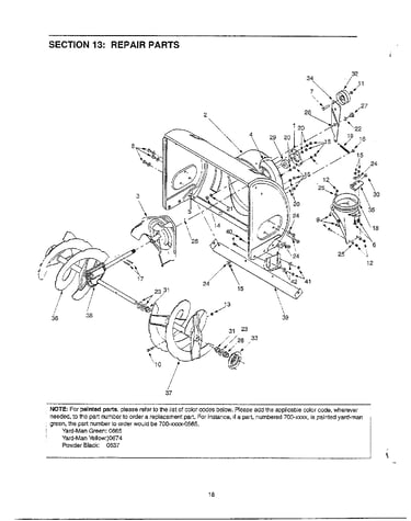 Auger housing assembly