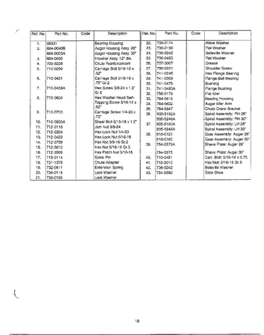 Auger housing assembly page 2