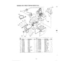 MTD E623D engine and v-belts diagram