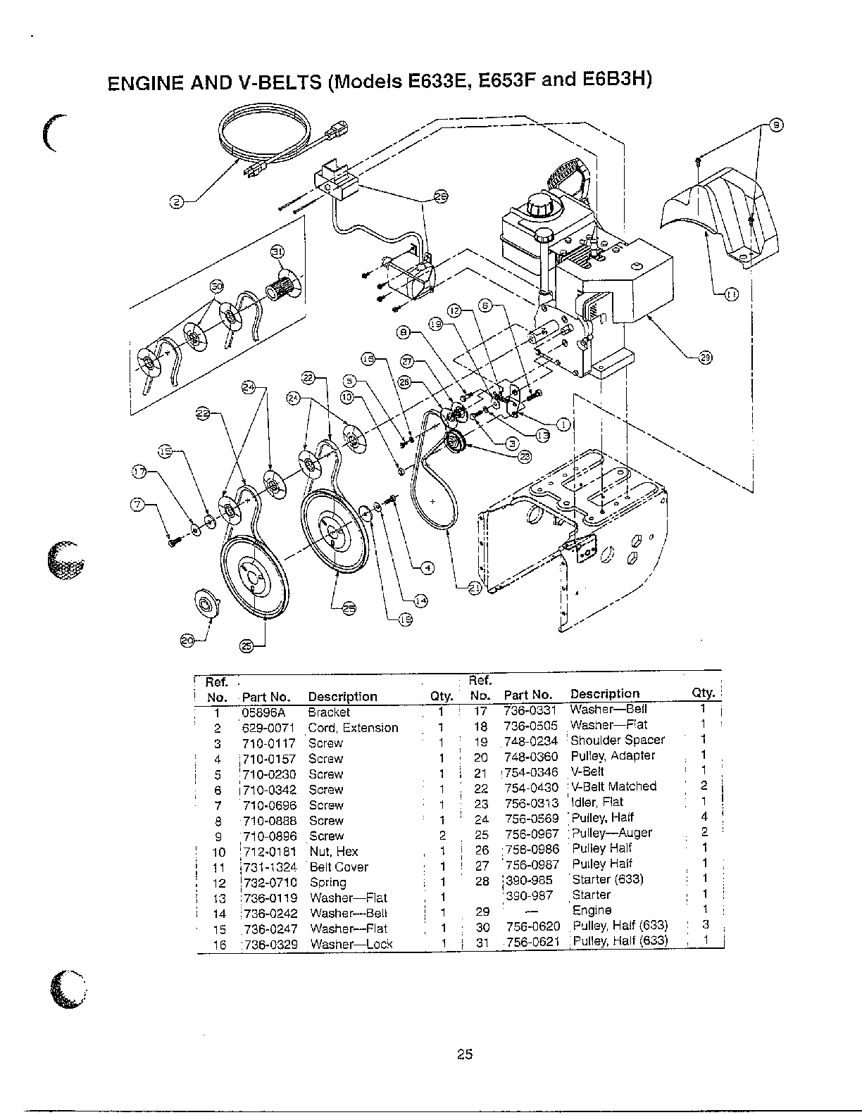 ENGINE AND V-BELTS Page 2