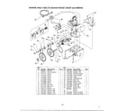 MTD 31E653F401 engine and v-belts page 2 diagram