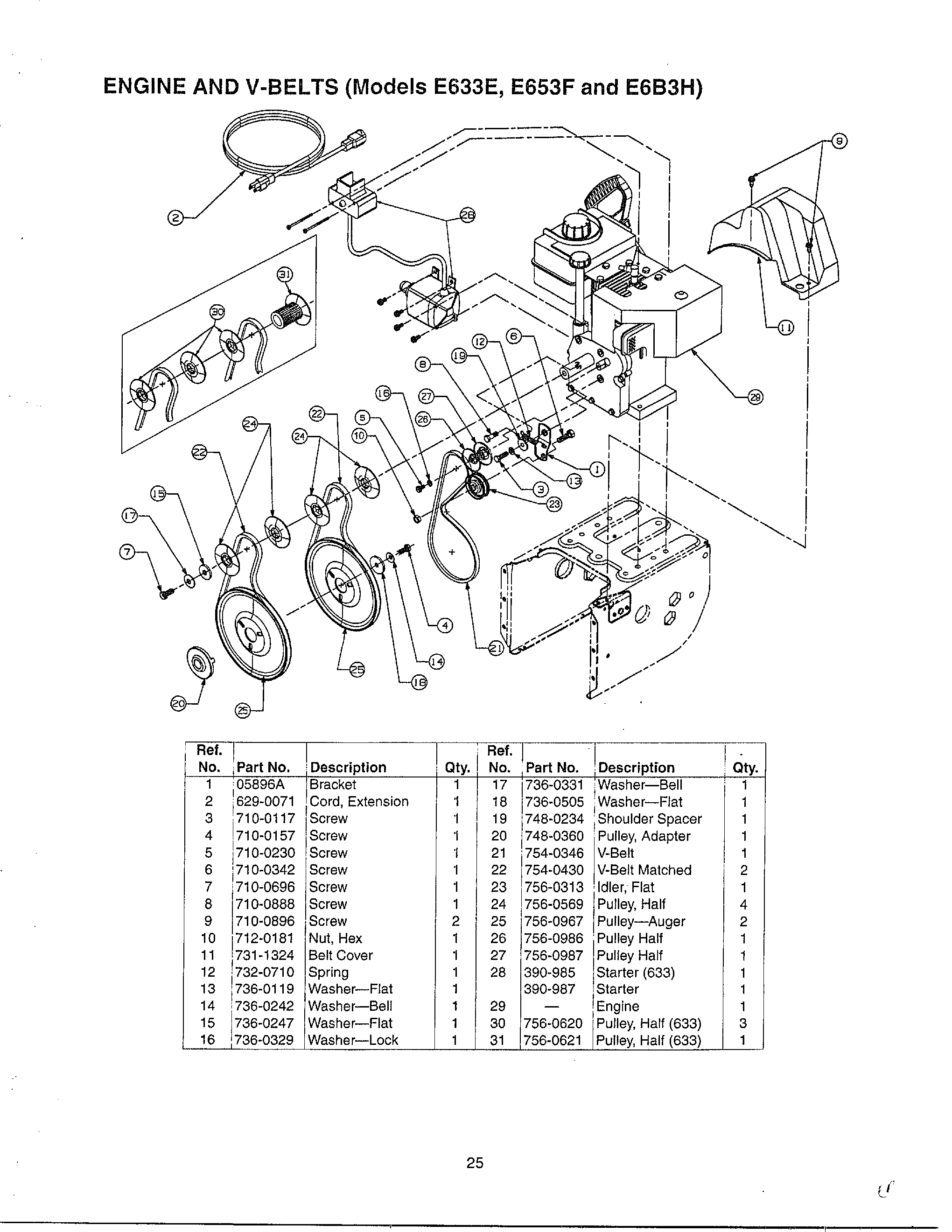 Engine and v-belts page 2