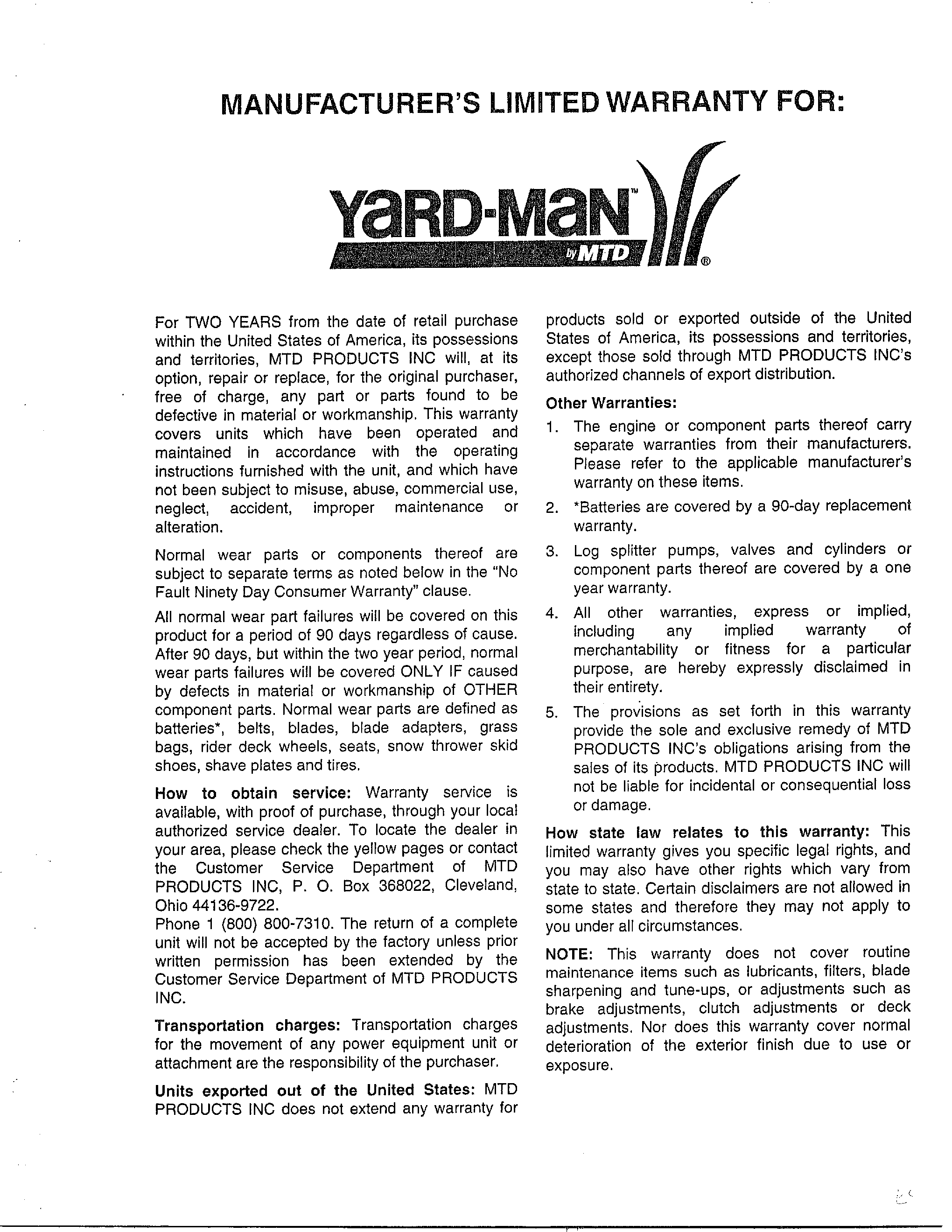 Back cover