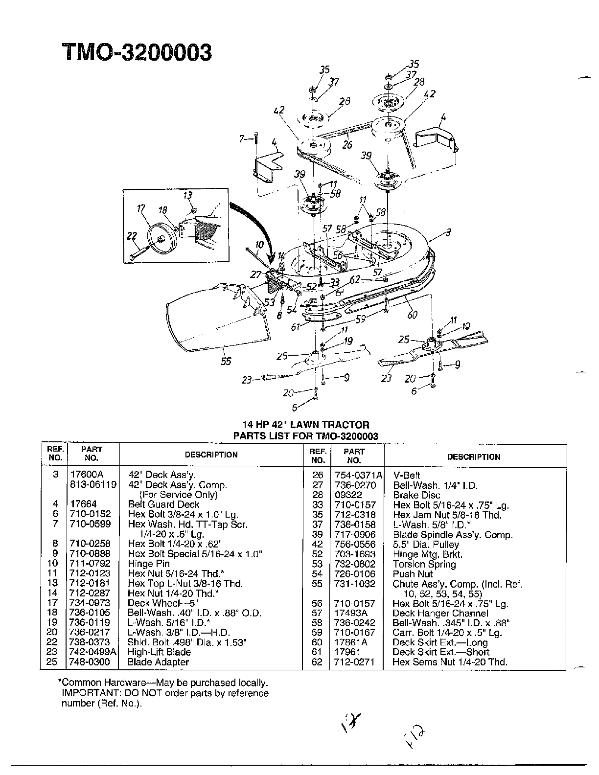 14HP 42" LAWN TRACTOR