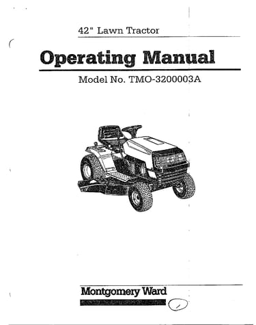 42" lawn tractor