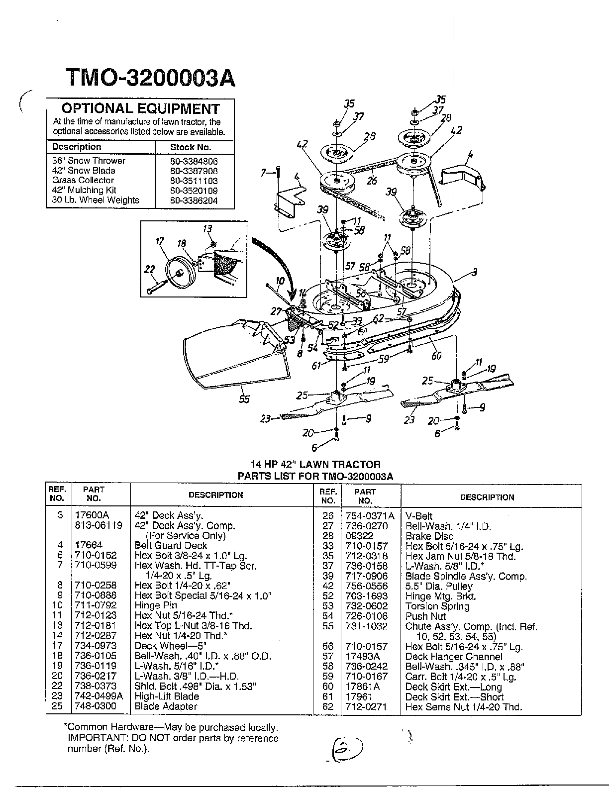 14HP 42" LAWN TRACTOR