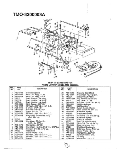 42" lawn tractor