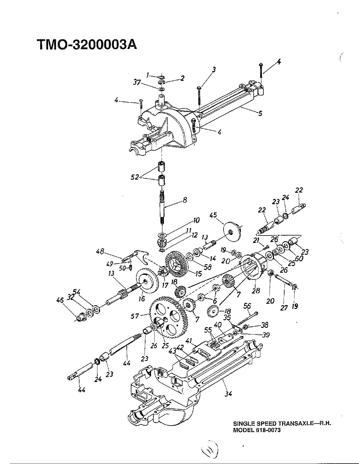 SINGLE SPEED TRANSAXLE