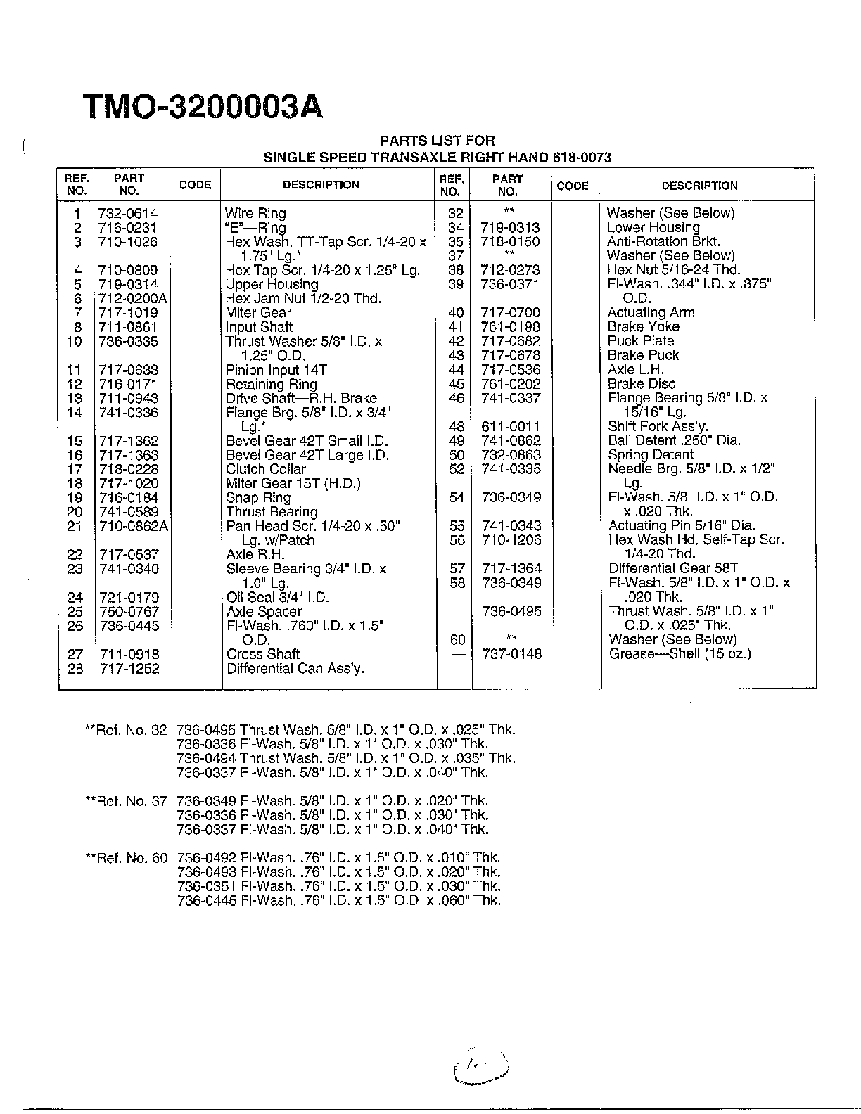 SINGLE SPEED TRANSAXLE Page 2