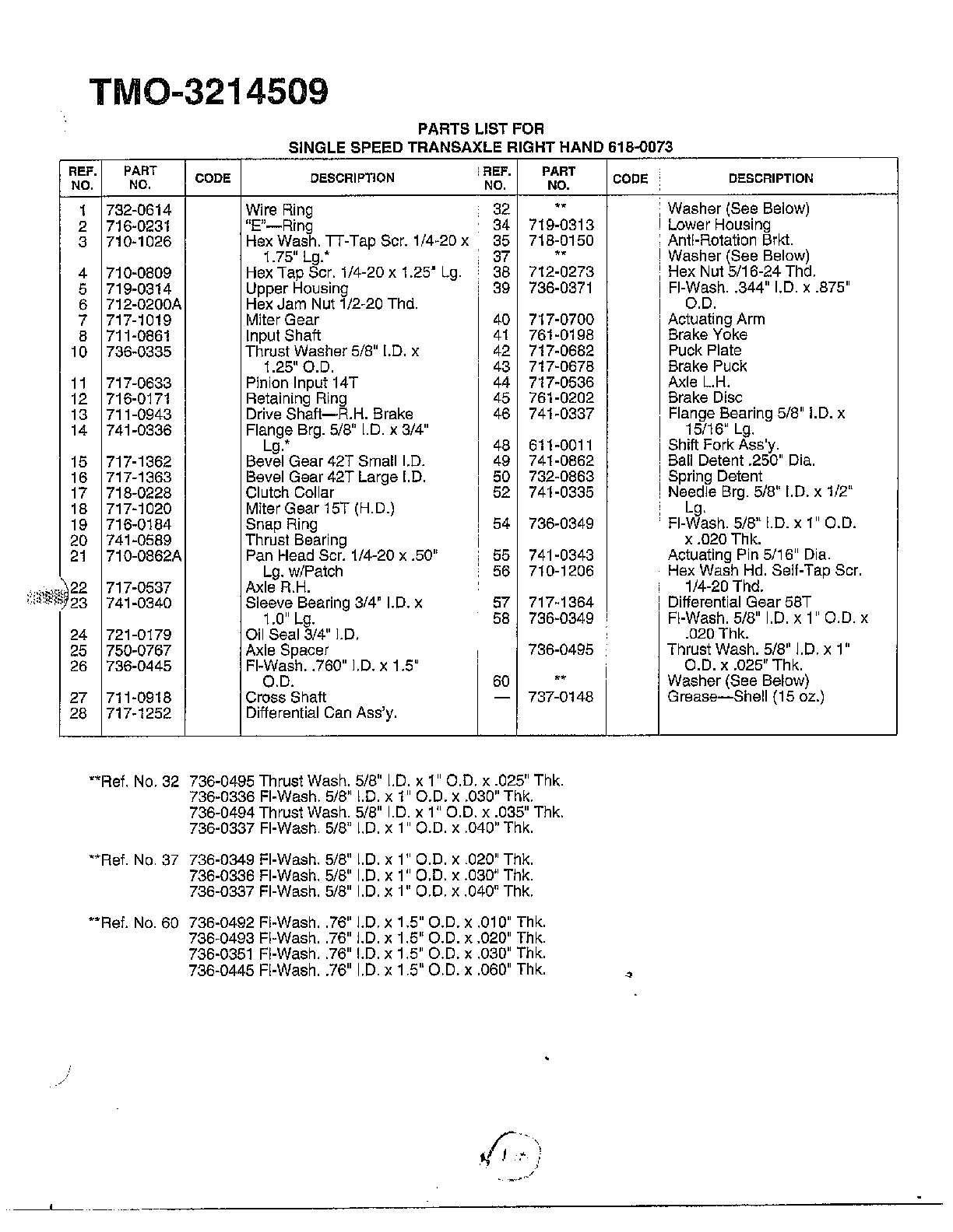 SINGLE SPEED TRANSAXLE Page 2