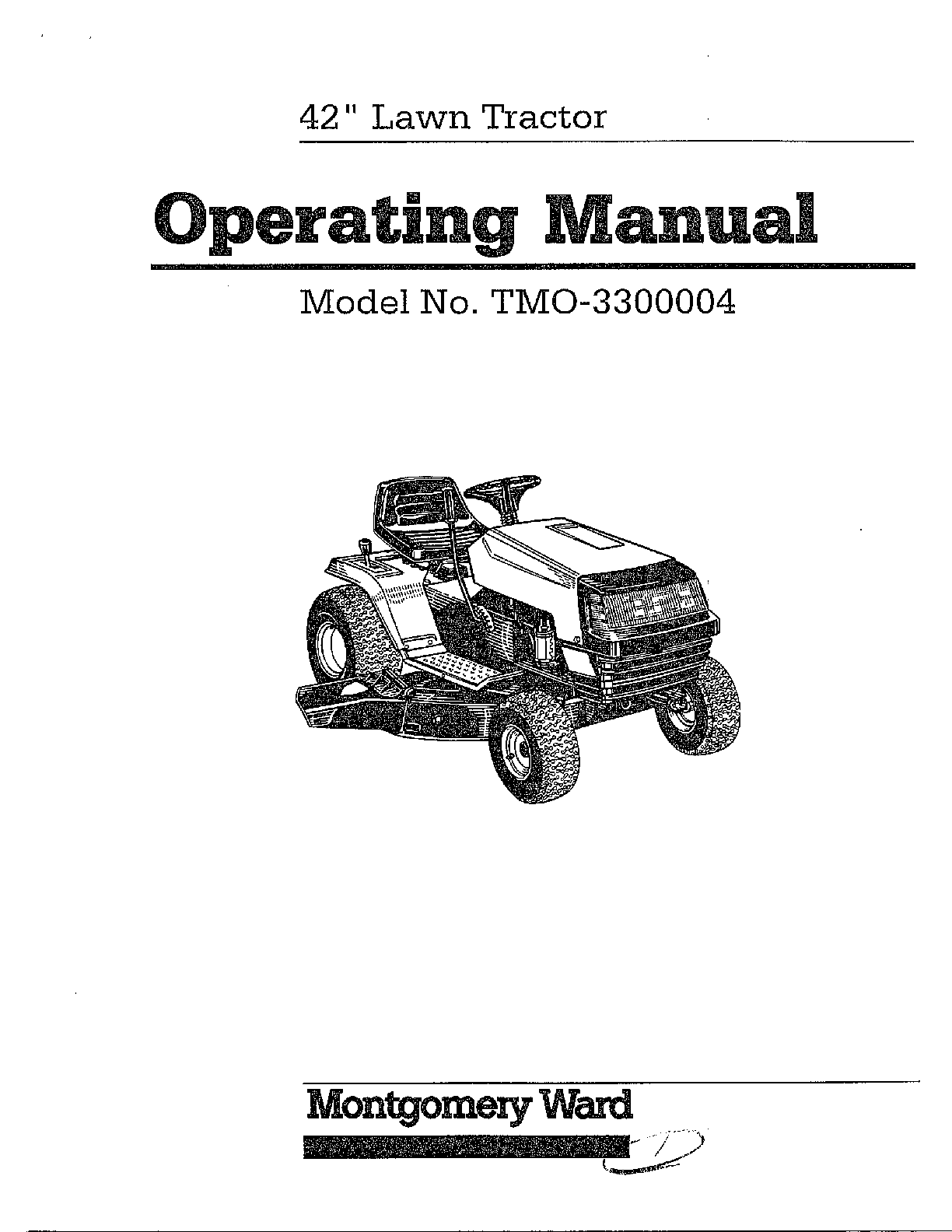 42" lawn tractor