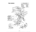 MTD 3300004 42" lawn tractor/wheel chart page 3 diagram